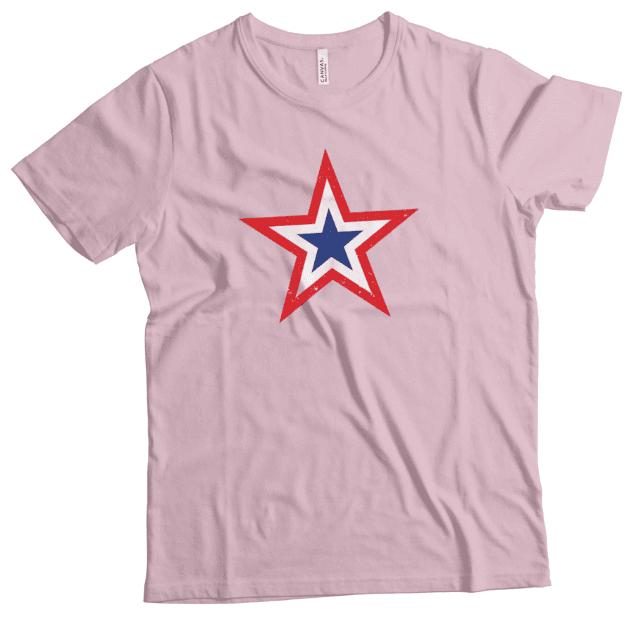 Independence Day 4th July | Red White Blue Star | Unisex Heavy Cotton Tee