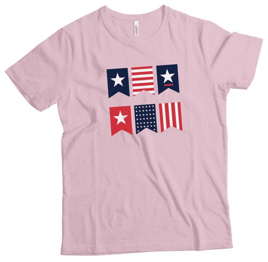 Independence Day 4th July “Flag” Unisex Heavy Cotton Tee