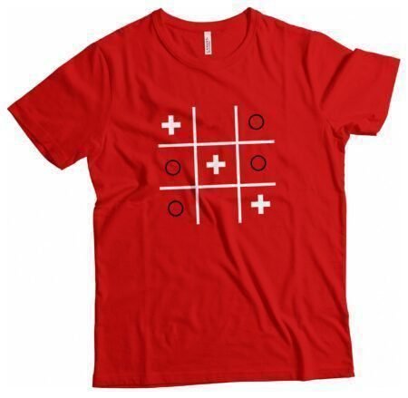 Swiss Cross | Tic-Tac-Toe | Unisex Cotton t-shirt