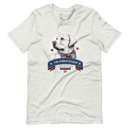 4th July Star | Spangled Retriever Dog | Unisex t-shirt