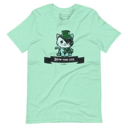 St.Patricks Day | Meow-Some Luck Cat | Unisex T-shirt