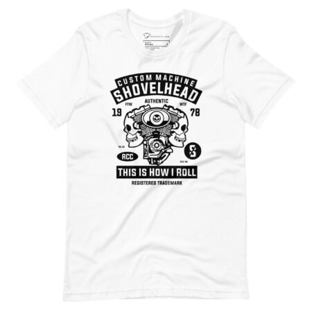 Custom Machine Motorcycle Engine Skull Unisex t-shirt