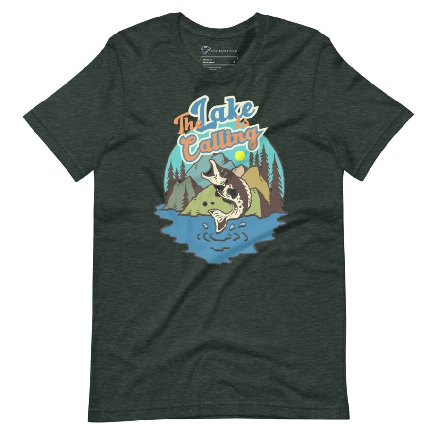 The Lake Is Calling | Fishing Unisex t-shirt