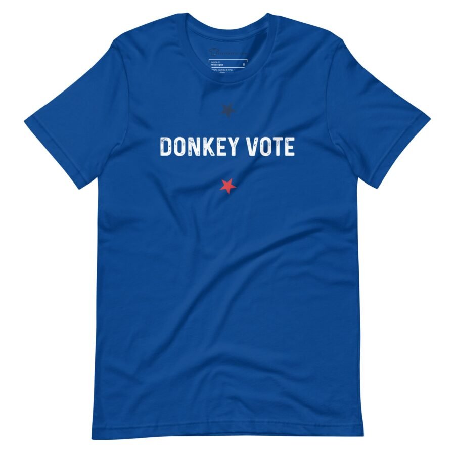 Democrat Donkey | Election 2024 | Unisex Heavy Cotton t-shirt