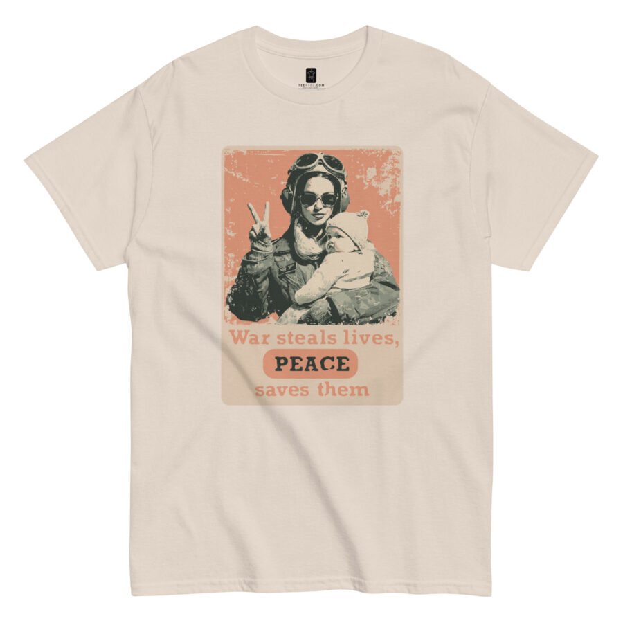 War Steals Lives Peace | Unisex Classic Tee